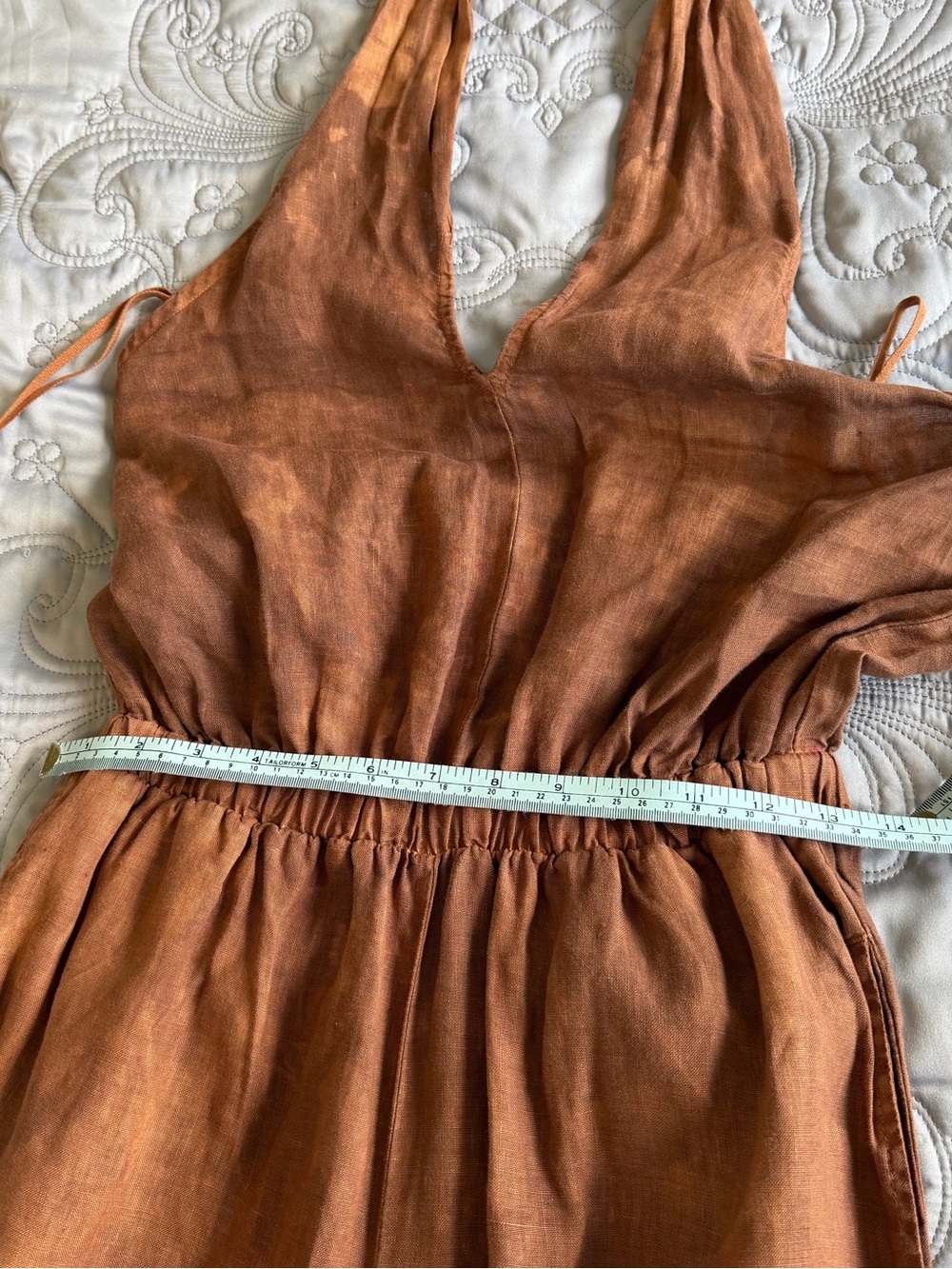 cloth & stone Rust Brown Sleeveless V-Neck Jumpsuit - Picture 12 of 15